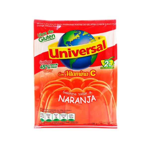 Gelatina de Naranja Universal (Orange Jello)