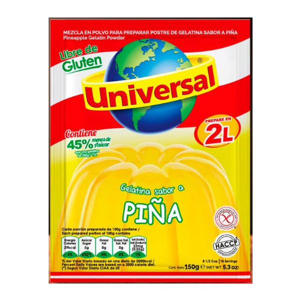 Gelatina de Pina Universal (Pineapple Jello)